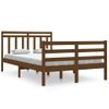 Estructura De Cama Doble Madera Maciza Marrón Miel 120x190 Cm Vidaxl