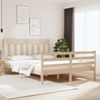 Estructura De Cama De Matrimonio Madera Maciza 135x190 Cm Vidaxl