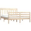 Estructura De Cama De Matrimonio Madera Maciza 135x190 Cm Vidaxl