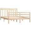 Estructura De Cama De Matrimonio Madera Maciza 135x190 Cm Vidaxl