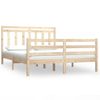 Estructura De Cama Madera Maciza 140x200 Cm Vidaxl