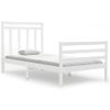 Estructura De Cama Madera Maciza Blanca 100x200 Cm Vidaxl