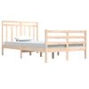 Estructura De Cama Madera Maciza 120x200 Cm Vidaxl