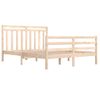 Estructura De Cama Madera Maciza 140x200 Cm Vidaxl