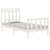 Estructura De Cama Individual Madera Maciza Blanco 90x190 Cm Vidaxl