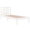 Estructura De Cama Individual Madera Maciza Blanco 90x190 Cm Vidaxl