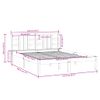 Estructura De Cama Doble Pequeña Madera Maciza Blanca 120x190cm Vidaxl