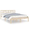 Estructura De Cama De Madera Maciza 140x200 Cm Vidaxl