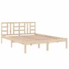 Estructura De Cama De Madera Maciza 140x200 Cm Vidaxl