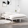 Estructura De Cama Madera Maciza Blanco Supe King 180x200 Cm Vidaxl