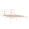 Estructura De Cama Madera Maciza Blanco Supe King 180x200 Cm Vidaxl