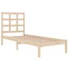 Estructura De Cama Madera Maciza 75x190 Cm Vidaxl