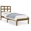 Estructura De Cama Madera Maciza Marrón Miel 100x200 Cm Vidaxl