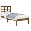 Estructura De Cama Madera Maciza Marrón Miel 100x200 Cm Vidaxl