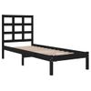 Estructura De Cama Madera Maciza Negro 100x200 Cm Vidaxl