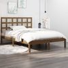 Estructura De Cama Madera Maciza De Pino Marrón Miel 120x200 Cm Vidaxl