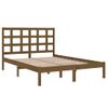 Estructura De Cama Madera Maciza De Pino Marrón Miel 120x200 Cm Vidaxl