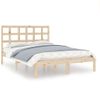 Estructura De Cama Madera Maciza 140x200 Cm Vidaxl