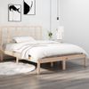 Estructura De Cama Madera Maciza 140x200 Cm Vidaxl