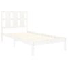 Estructura De Cama Individual Madera Maciza Blanco 90x190 Cm Vidaxl