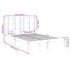 Estructura De Cama Madera Maciza 120x190 Cm Vidaxl