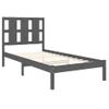 Estructura De Cama Madera Maciza De Pino Gris 90x200 Cm Vidaxl