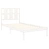 Estructura De Cama Madera Maciza De Pino Blanca 100x200 Cm Vidaxl