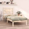 Estructura De Cama Madera Maciza 75x190 Cm Vidaxl