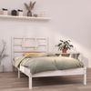 Estructura De Cama Individual Madera Maciza Blanco 90x190 Cm Vidaxl