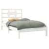 Estructura De Cama Individual Madera Maciza Blanco 90x190 Cm Vidaxl