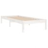 Estructura De Cama Individual Madera Maciza Blanco 90x190 Cm Vidaxl