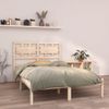 Estructura De Cama Madera Maciza 140x200 Cm Vidaxl