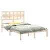 Estructura De Cama Madera Maciza 140x200 Cm Vidaxl