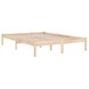 Estructura De Cama Madera Maciza 140x200 Cm Vidaxl