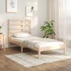 Estructura De Cama Madera Maciza 75x190 Cm Vidaxl