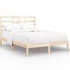 Estructura De Cama Madera Maciza De Pino 140x190 Cm Vidaxl