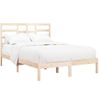 Estructura De Cama Madera Maciza De Pino 140x190 Cm Vidaxl