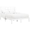 Estructura De Cama De Madera Maciza Blanca 140x190 Cm Vidaxl