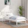 Estructura De Cama Madera Maciza De Pino Blanca 90x200 Cm Vidaxl