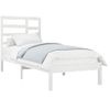 Estructura De Cama Madera Maciza De Pino Blanca 90x200 Cm Vidaxl