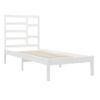 Estructura De Cama Madera Maciza De Pino Blanca 90x200 Cm Vidaxl