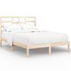 Estructura De Cama Sin Colchón Madera Blanco 140x200 Cm Vidaxl