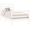 Estructura De Cama Madera Maciza Individual Blanco 75x190 Cm Vidaxl