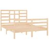 Estructura De Cama De Matrimonio Madera Maciza 135x190 Cm Vidaxl