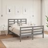 Estructura De Cama De Madera Maciza Blanca 140x190 Cm Vidaxl