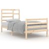 Estructura De Cama Madera Maciza 90x200 Cm Vidaxl