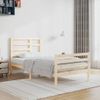 Estructura De Cama Madera Maciza 90x200 Cm Vidaxl