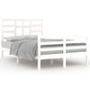 Estructura De Cama Madera Maciza De Pino Blanca 120x200 Cm Vidaxl