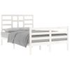 Estructura De Cama Madera Maciza De Pino Blanca 120x200 Cm Vidaxl