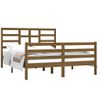 Estructura De Cama Madera Maciza King Marrón Miel 150x200 Cm Vidaxl